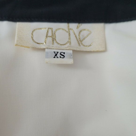 Vintage Cache Women's Size XS Red Black Velvet Western Ranch Button Front Shirt - Picture 11 of 11